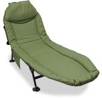 AP Carp Fishing Bedchair 6 Legs Padded Recliner Bed Chair Camping Adjustable
