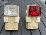 Pair Of Retro Bike Wonder Lights Collectibles Used