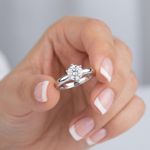 Solitaire Engagement Ring Classic 14K Gold 1.14 CT Round Lab-Grown Diamond E VS1