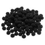 200Pcs Pom Poms Balls Fuzzy Craft Pompoms for DIY Crafts, 1 Inch Black