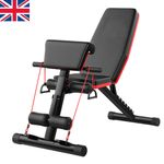 Weight Bench Adjustable Strength Training Foldable Full Body Workout Incline Gym