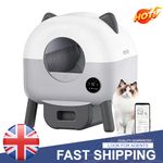 76L Self Cleaning Cat Automatic Litter Box 2.4G WiFi APP Control Odor-Proof Safe