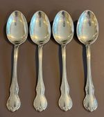 Towle French Provincial Sterling Silver Teaspoons 5 7/8" Set of 4 No Monogram