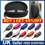 Portable Zipper Eye Glasses Sunglasses Hard Case Box Protector Large Hold Gift