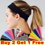 Gym Sports Yoga Headband Stretchy Alice Band Kylie Hair Band Girls Ladies Plain