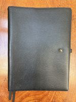 Anya Hindmarch A5 black london grain leather journal used but great condition