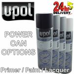 U-Pol Power Can Paint Spray Paints/Primers Grey/Black/White/Red Matt/Gloss