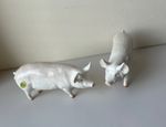 Two Vintage Beswick Porcelain Pigs 1950’s