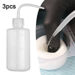 3X 250ml  Tattoo Squeeze Bottle Diffuser Plastic Soap Wash Lab Water Non-Spray