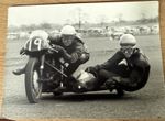 UNKNOWN     - MOTORCYCLE RACERS - VINTAGE  PHOTO