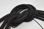 Black Polypropylene Rope Braided Poly Cord Line Sailing Boating Survival Camping