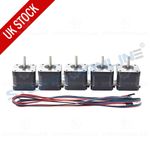1/3/5PCS Nema 17 Stepper Motor 44Ncm 38mm 1.7A Φ5mm for DIY CNC 3D Printer