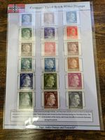 Germany Third Reich Stamps 1941 Hitler Set WW2 era Ukraine Occupation