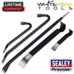 Sealey Wrecking Bar Set 5pc Premier Crowbar Prybar 175mm 300mm 380mm 455mm 610mm