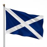 Scotland Saltire Flag 5x3ft Blue Scottish World Cup 2026 Banner