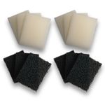 Compatible Interpet PF2 Filter Foam And Carbon Sponge Set Aquarium Fish Tank