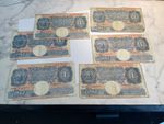Bank of England £1 banknotes WW I issue in well used cond but collectable