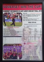 Somerset CCC 2019 Royal London One-Day Cup winners - souvenir print