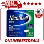 Nicotinell Mint 2mg Lozenges 204 Pieces