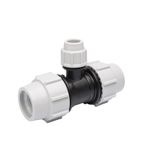 PLASSON REDUCING TEE MDPE PIPE FITTING - VARIOUS SIZES ( WRAS APPROVED )