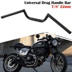 7/8' 22mm Motorcycle Handlebars Black M Style Drag Bar For Suzuki Honda Harley