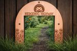 Hedgehog Highway Sign Wooden Laser Engraved Garden Wildlife Gift
