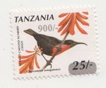 TANZANIA: Bird Stamp OVER PRINT in mint condition
