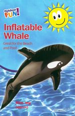 Kids Inflatable Whale Black Dolphin Holiday Beach Swimming Pool Summer Fun 90cm