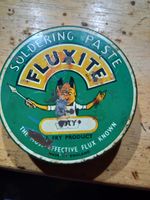 Vintage Fluxite Soldering Paste Flux Tin Collectible