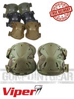 Viper Tactical Hard Shell Knee Pads in Black, Tan, OD, VCAM - Free UK Shipping