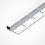 LED Aluminium Profile with Cover & End Caps LEDBRITE 2M / 6.6FT Marble & Tile
