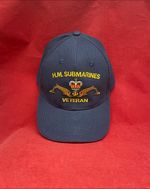 HM Submarines Dolphins Veteran Baseball Cap Hat Royal Navy  