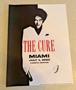 The Cure - Scarface - Miami  2023 Tour Poster - Official Merch - Robert Smith