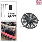 12" inch 12V 80W Slim Electric Fan Auto Radiator Cooling Push/Pull Universal UK