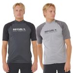 Rip Curl Mens Shock UPF Short Sleeve Rash Vest