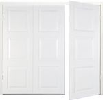 New Side hinged Garage Door Georgian 7ft wide x 6ft6 high White Small door Right