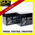 TGA BREEZE 4 PAIR 12v 75AH HEAVY DUTY MOBILITY SCOOTER BATTERIES