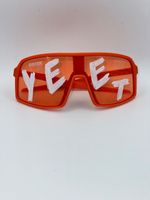 Jey Uso WWE "YEET" Sunglasses Orange "Royal Rumble" Wrestling Fan Glasses