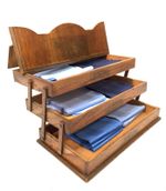 Antique Advertising - Colorstand Handkerchief Shop Display Cabinet Box c1930