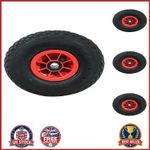 10 Inch Inflatable Wheel with 25mm Bore and 74mm Hub for Sack Trucks