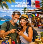 Travel eSIM for the Caribbean - 18GB of Data Valid for 30 Days-Same day delivery
