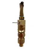 PETROL TAP 1/4" x 1/4" WITH RESERVE BRASS FITS BSA TRIUMPH ETC
