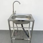 Stainless Steel Commercial Kitchen Sink Catering Single Bowl Hand Wash Basin