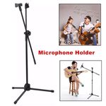 360°Professional Boom Microphone Mic Stand Holder Adjustable Free Clips Support