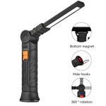 COB LED Magnetic Work Light Rechargeable Inspection Torch Lamp Flexible Cordless