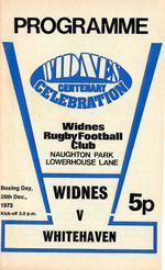 Widnes v Whitehaven - 1973/74 Division 1