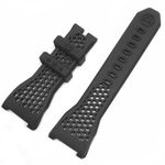 Philipp Plein Silicone Replacement Strap Black The Skeleton Hexagon Underdog - S