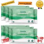 Eco-Friendly Moist Toilet Wipes with Aloe Vera - 240 Flushable Tissues, 6 Packs