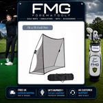 FMG 7ft x 7ft Golf Return Hitting Net Portable Practice Net Indoor & Outdoor UK