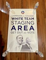 VERY VERY RARE Campaign for Change  OBAMA- BIDEN  Poster  36" x 24"